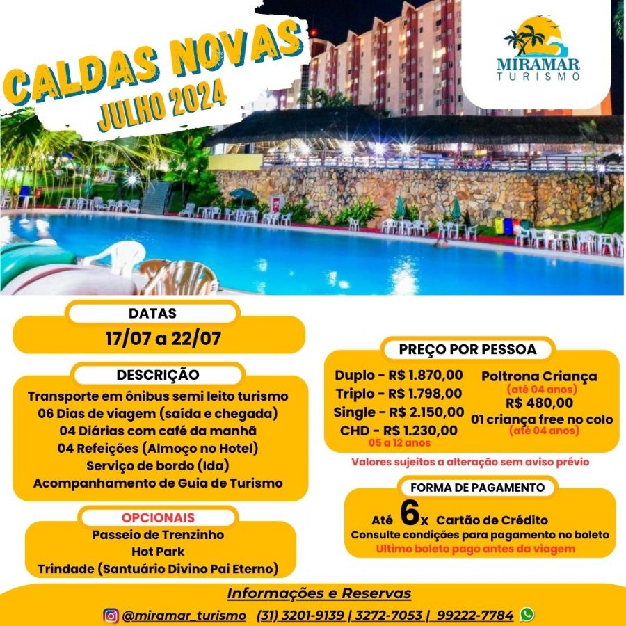 CALDAS NOVAS 17 A 22/07/2024